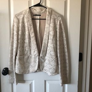 Lace detailed blazer